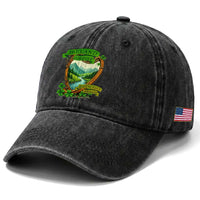 Irish Pride Washed Cotton Baseball Cap Ireland Forever Erin Go Bragh Harp Shamrock