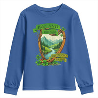 Irish Pride Youth Sweatshirt Ireland Forever Erin Go Bragh Harp Shamrock