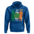 Funny St Patrick's Day Luckiest Rizzler Hoodie Vintage Ireland Flag Shamrock