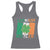 Funny St Patrick's Day Luckiest Rizzler Racerback Tank Top Vintage Ireland Flag Shamrock