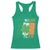 Funny St Patrick's Day Luckiest Rizzler Racerback Tank Top Vintage Ireland Flag Shamrock