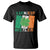 Funny St Patrick's Day Luckiest Rizzler T Shirt Vintage Ireland Flag Shamrock