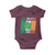 Funny St Patrick's Day Skibidi Shamrock Baby Onesie Vintage Ireland Flag Shamrock