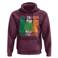 Funny St Patrick's Day Skibidi Shamrock Hoodie Vintage Ireland Flag Shamrock