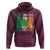 Funny St Patrick's Day Skibidi Shamrock Hoodie Vintage Ireland Flag Shamrock