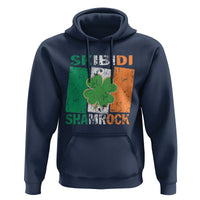 Funny St Patrick's Day Skibidi Shamrock Hoodie Vintage Ireland Flag Shamrock