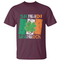 Funny St Patrick's Day Skibidi Shamrock T Shirt Vintage Ireland Flag Shamrock