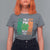 Funny St Patrick's Day Skibidi Shamrock T Shirt For Women Vintage Ireland Flag Shamrock