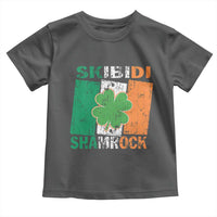 Funny St Patrick's Day Skibidi Shamrock Toddler T Shirt Vintage Ireland Flag Shamrock