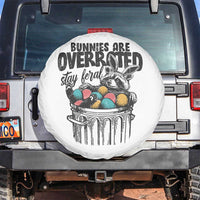 Funny Easter Day Racoon Spare Tire Cover Bunnies Are Overrated Stay Feral Eggs