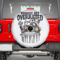 Funny Easter Day Racoon Spare Tire Cover Bunnies Are Overrated Stay Feral Eggs