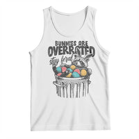 Funny Easter Day Racoon Tank Top Bunnies Are Overrated Stay Feral Eggs