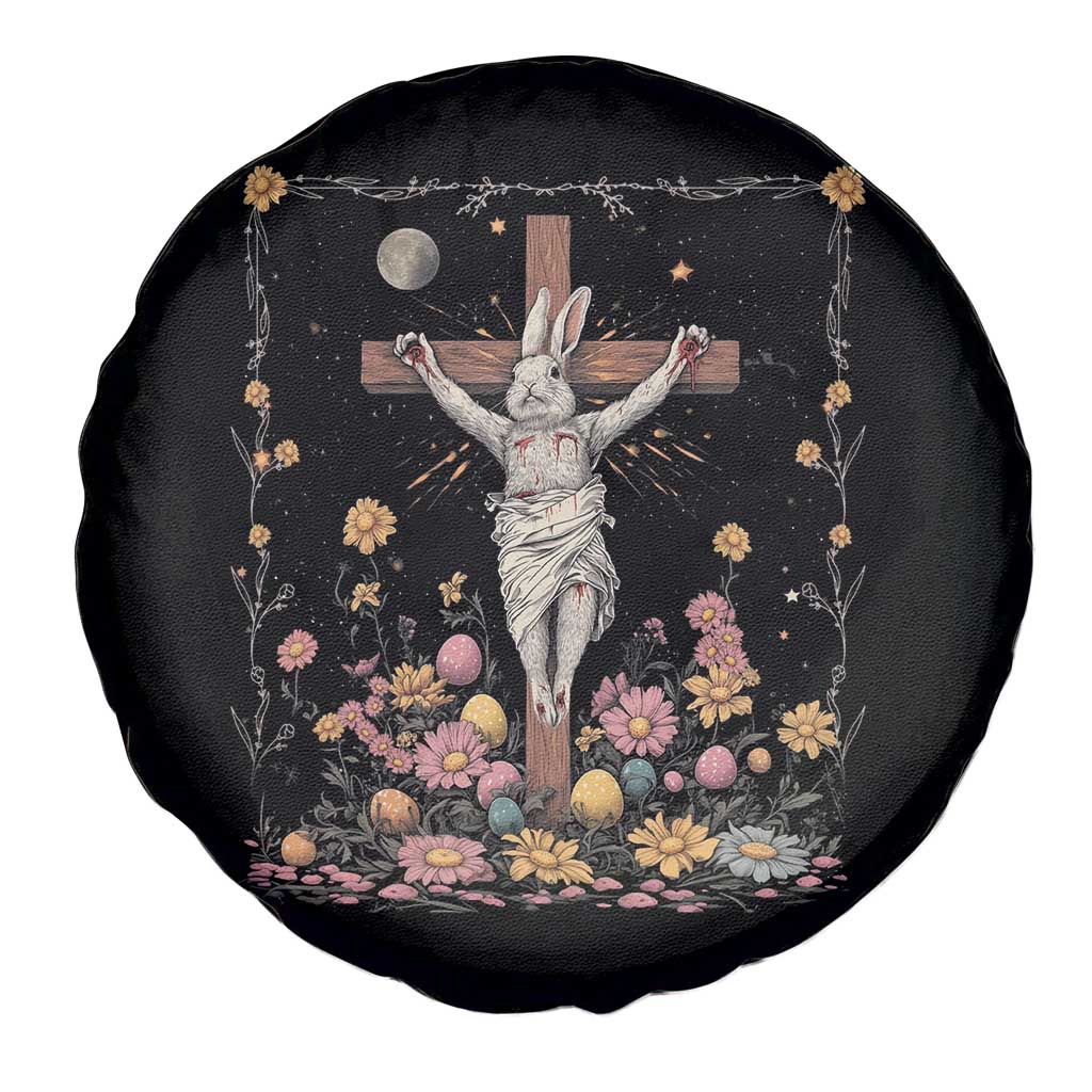 Christian Religious Easter Day Bunny Floral Christ Jesus Spare Tire Cover
