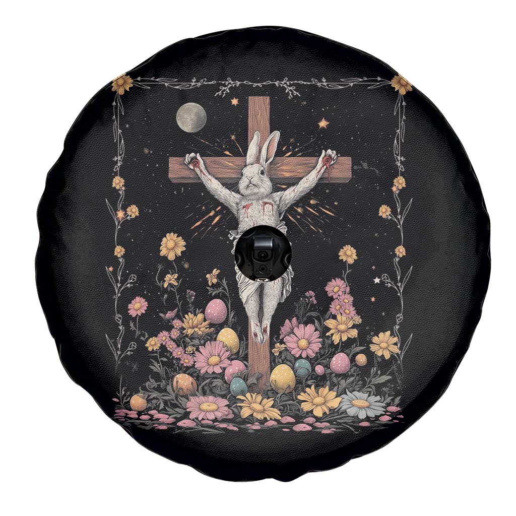 Christian Religious Easter Day Bunny Floral Christ Jesus Spare Tire Cover