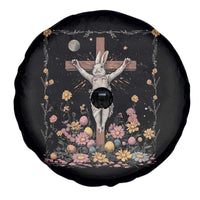 Christian Religious Easter Day Bunny Floral Christ Jesus Spare Tire Cover