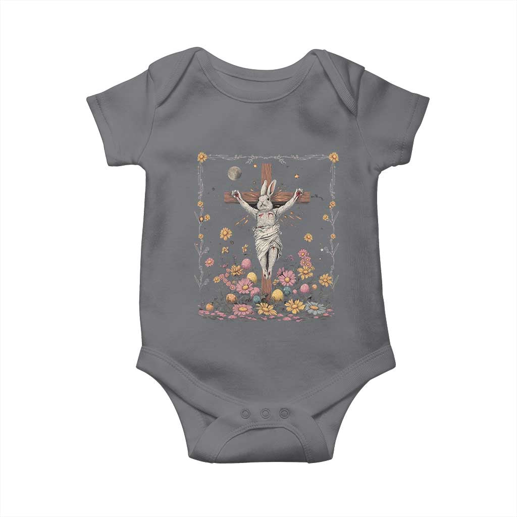 Christian Religious Easter Day Bunny Floral Christ Jesus Baby Onesie