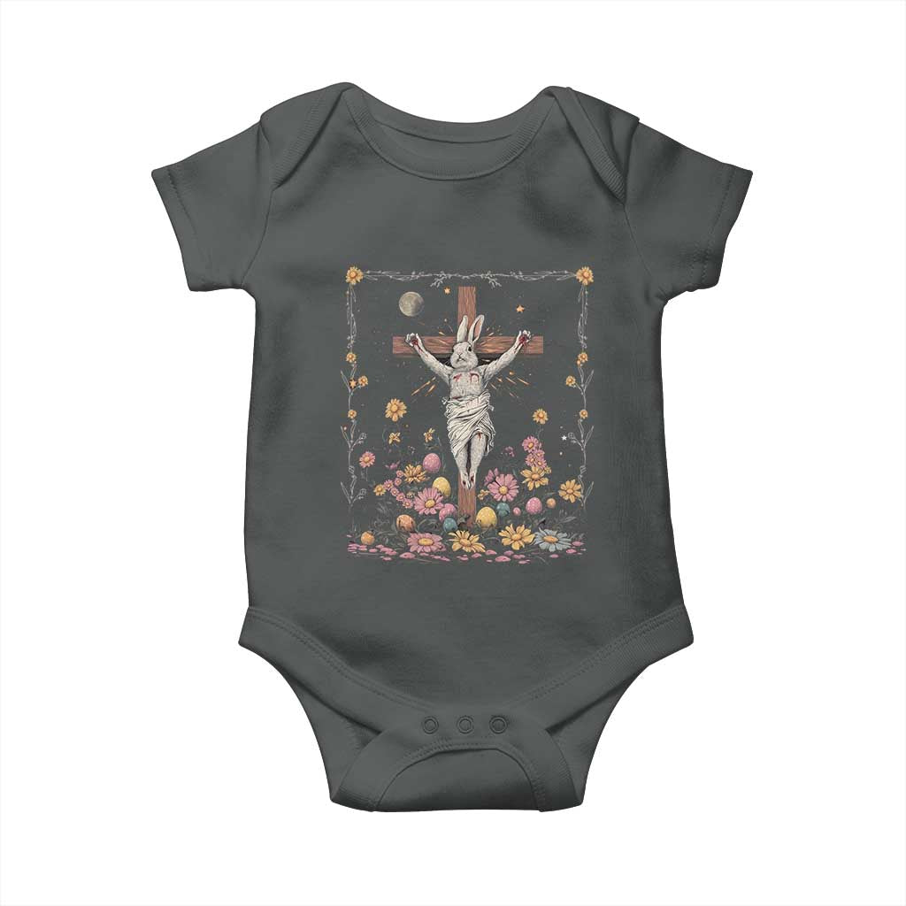 Christian Religious Easter Day Bunny Floral Christ Jesus Baby Onesie
