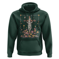 Christian Religious Easter Day Bunny Floral Christ Jesus Hoodie