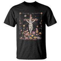 Christian Religious Easter Day Bunny Floral Christ Jesus T Shirt