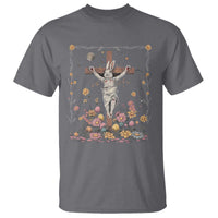 Christian Religious Easter Day Bunny Floral Christ Jesus T Shirt