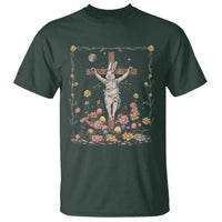Christian Religious Easter Day Bunny Floral Christ Jesus T Shirt