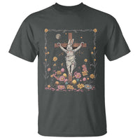Christian Religious Easter Day Bunny Floral Christ Jesus T Shirt