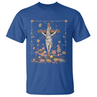 Christian Religious Easter Day Bunny Floral Christ Jesus T Shirt