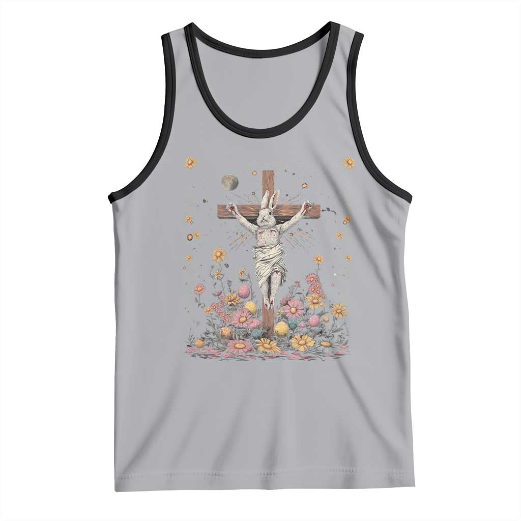 Christian Religious Easter Day Bunny Floral Christ Jesus Tank Top