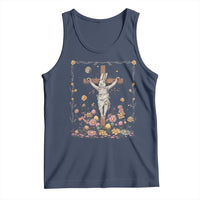 Christian Religious Easter Day Bunny Floral Christ Jesus Tank Top