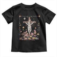 Christian Religious Easter Day Bunny Floral Christ Jesus Toddler T Shirt