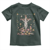 Christian Religious Easter Day Bunny Floral Christ Jesus Toddler T Shirt