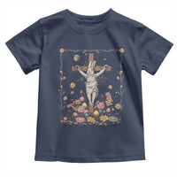 Christian Religious Easter Day Bunny Floral Christ Jesus Toddler T Shirt