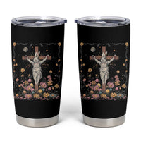 Christian Religious Easter Day Bunny Floral Christ Jesus Tumbler Cup