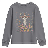 Christian Religious Easter Day Bunny Floral Christ Jesus Youth Sweatshirt