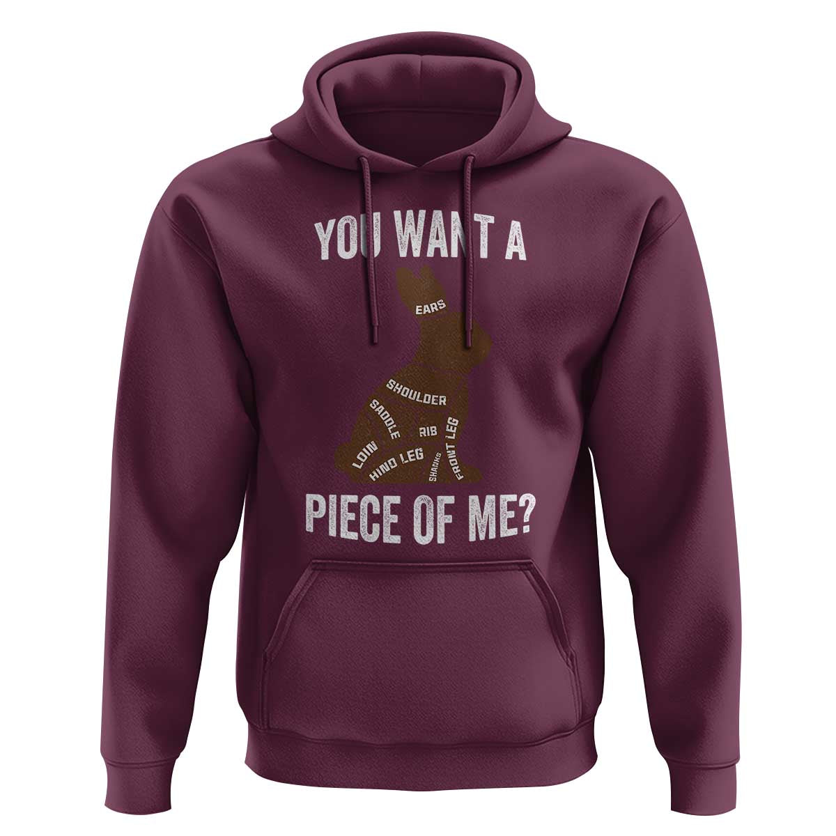 Funny You Want A Piece Of Me Hoodie Chocolate Easter Bunny