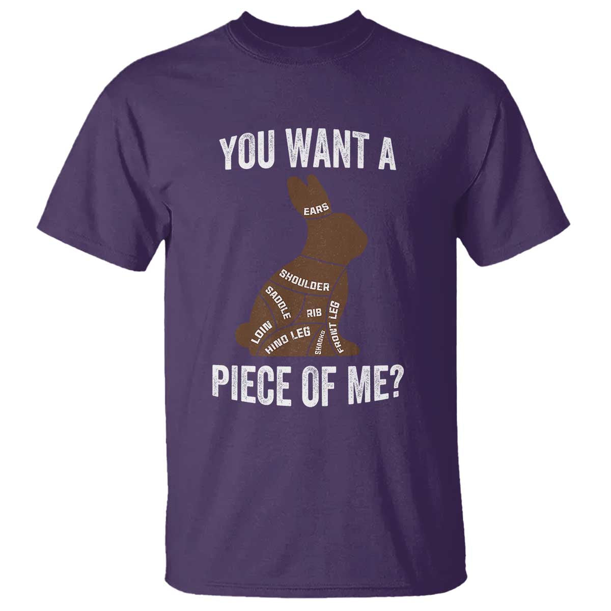 Funny You Want A Piece Of Me T Shirt Chocolate Easter Bunny