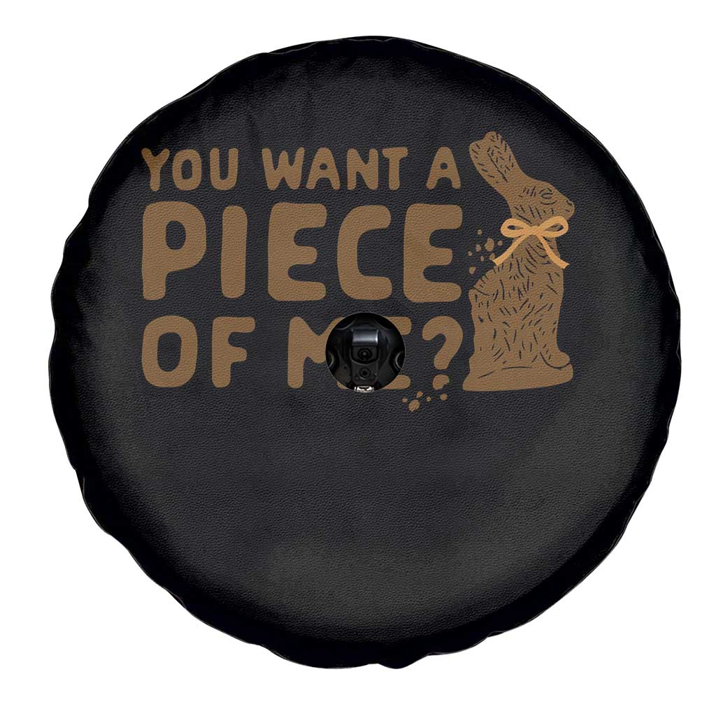 Funny Easter Day Chocolate Bunny Spare Tire Cover You Want A Piece Of Me