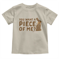 Funny Easter Day Chocolate Bunny Toddler T Shirt You Want A Piece Of Me