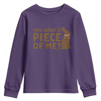Funny Easter Day Chocolate Bunny Youth Sweatshirt You Want A Piece Of Me