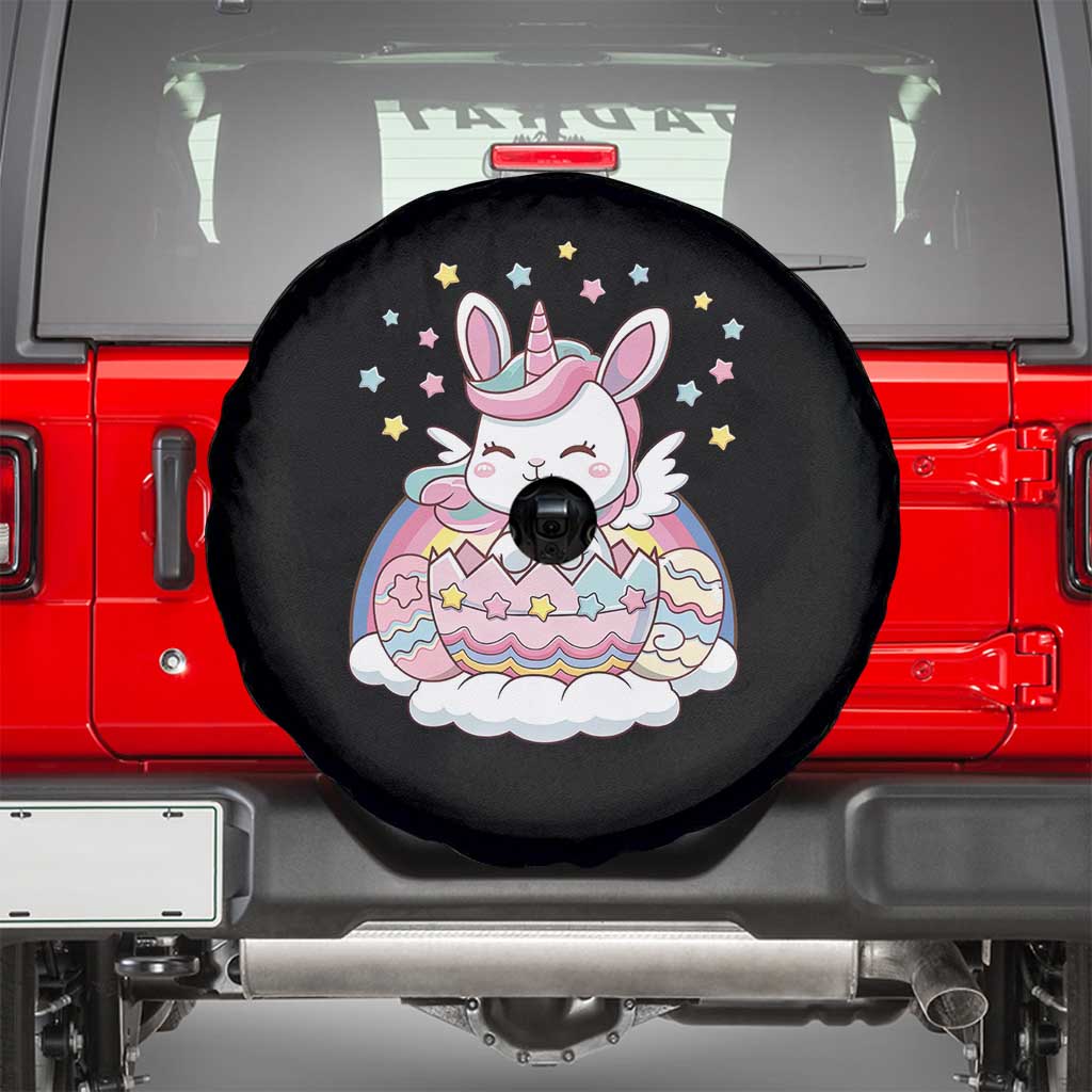 Funny Easter Unicorn Bunny Easter Eggs Spare Tire Cover