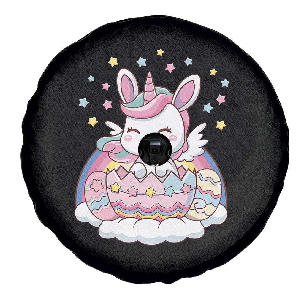 Funny Easter Unicorn Bunny Easter Eggs Spare Tire Cover