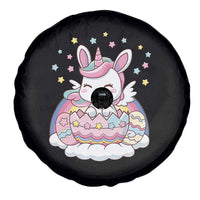 Funny Easter Unicorn Bunny Easter Eggs Spare Tire Cover