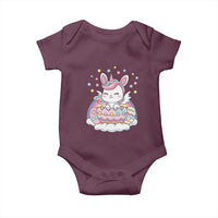 Funny Easter Unicorn Bunny Easter Eggs Baby Onesie