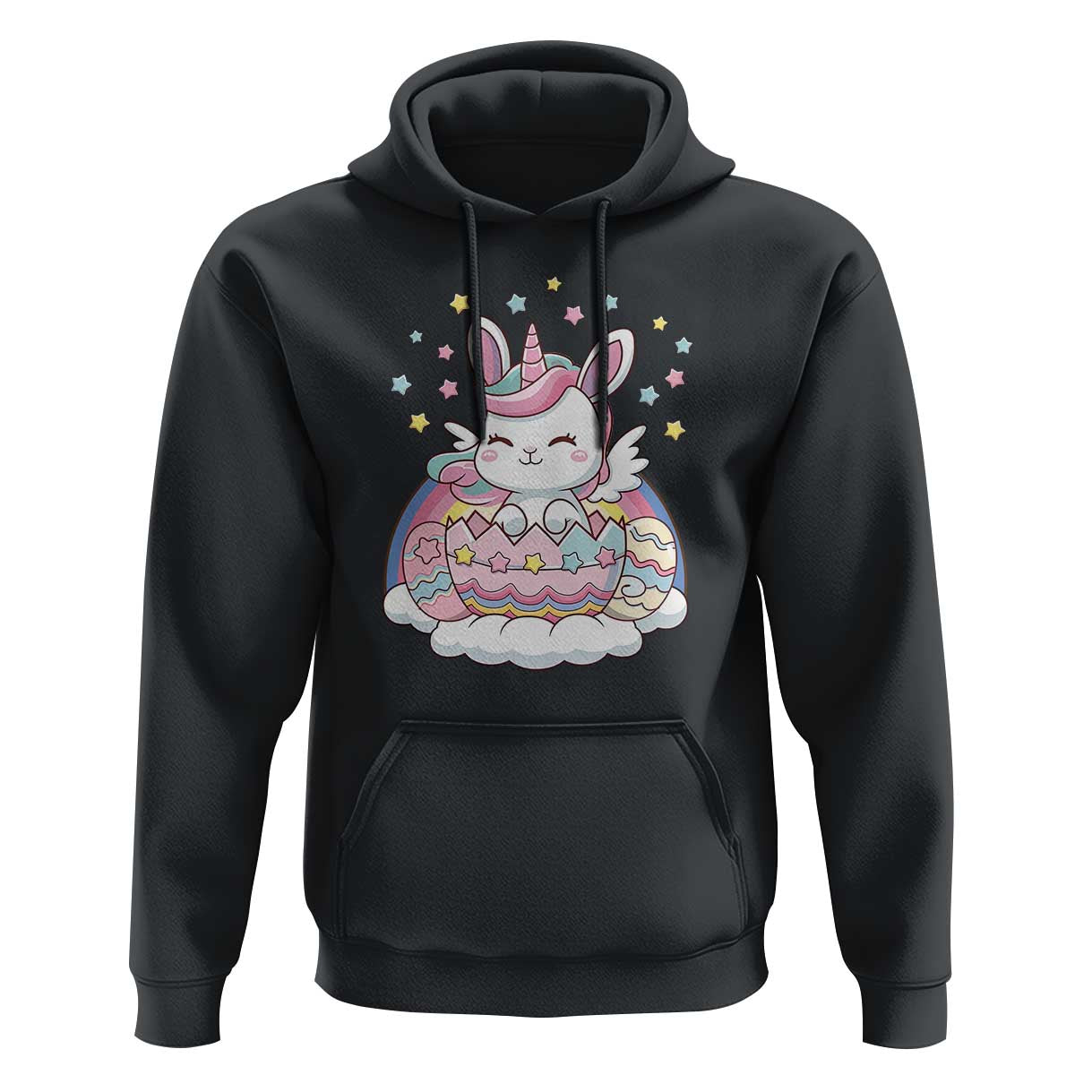 Funny Easter Unicorn Bunny Easter Eggs Hoodie