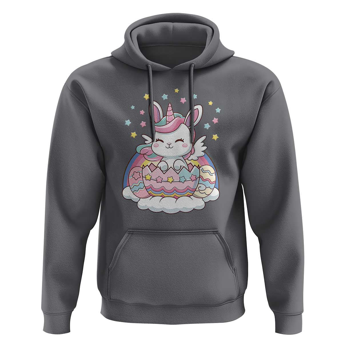 Funny Easter Unicorn Bunny Easter Eggs Hoodie