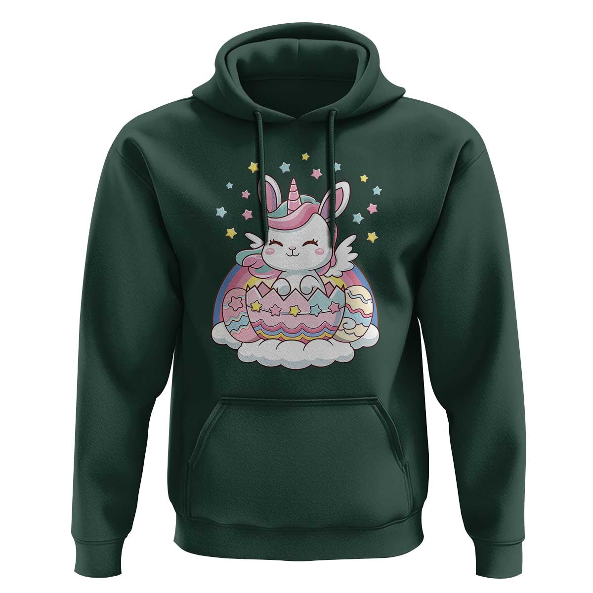 Funny Easter Unicorn Bunny Easter Eggs Hoodie