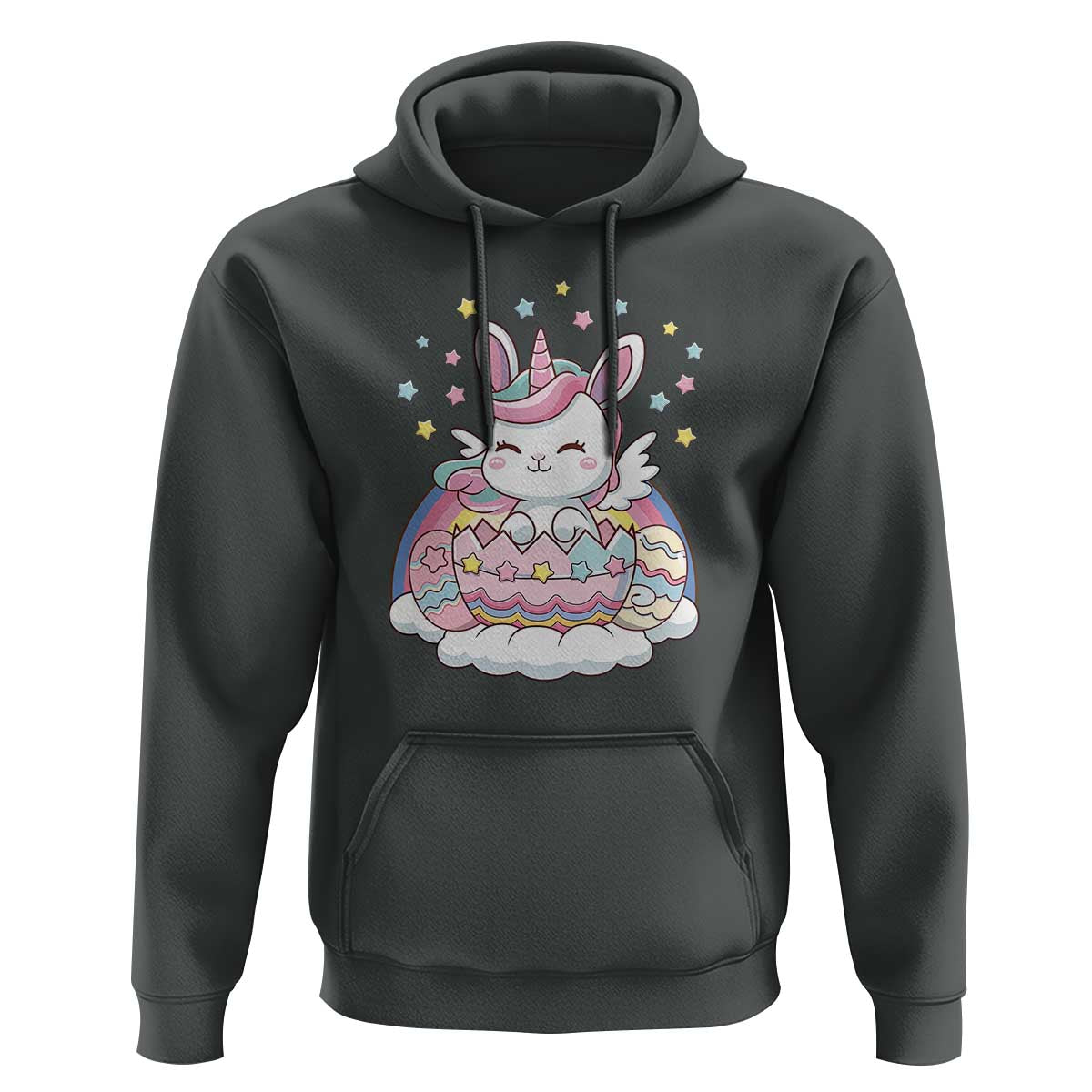 Funny Easter Unicorn Bunny Easter Eggs Hoodie