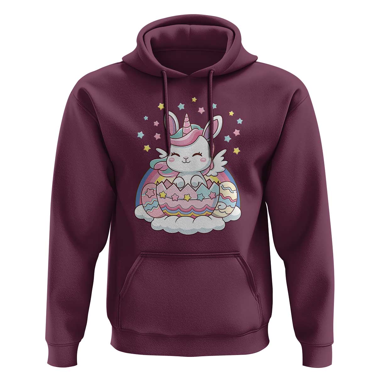 Funny Easter Unicorn Bunny Easter Eggs Hoodie