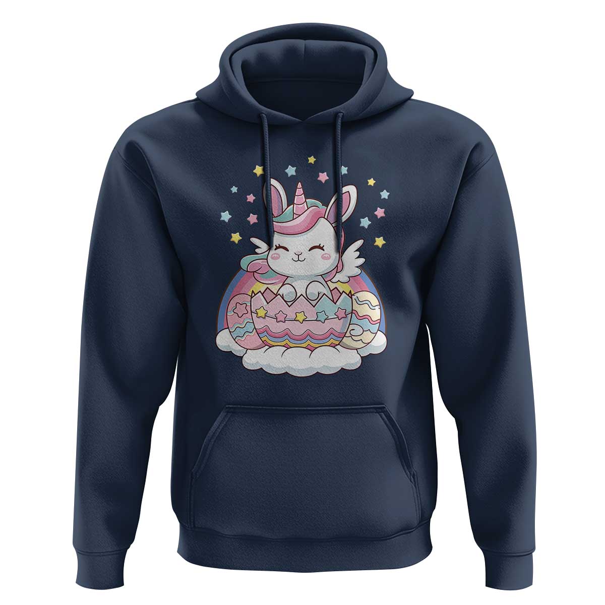 Funny Easter Unicorn Bunny Easter Eggs Hoodie