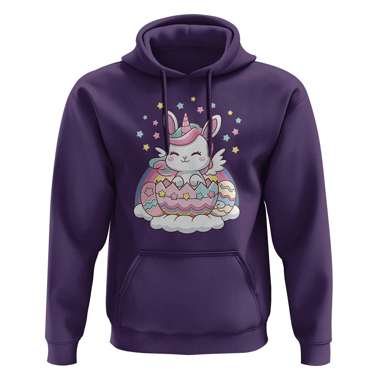 Funny Easter Unicorn Bunny Easter Eggs Hoodie